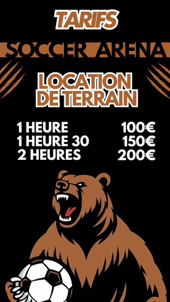 Tarif Soccer Arena Thionville